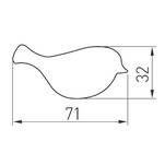 Gałka meblowa dziecięca GTV TWITT zielony ptak - Meblownia.pl