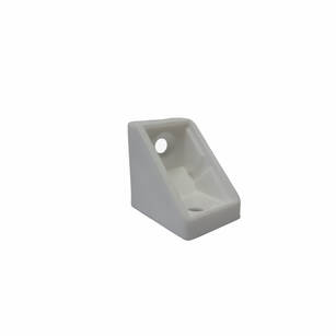 Kątownik pojedynczy z oddzielną klapką - opakowanie 100 sztuk - biały