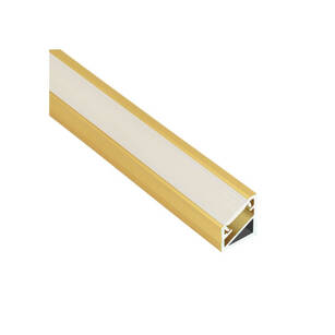 Profil LED DESIGN LIGHT TRILINE MINI 2m złoty + klosz mleczny