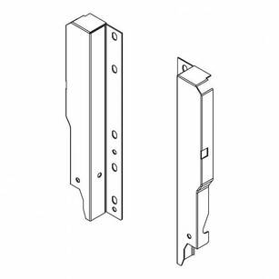 HAFELE MATRIX mocowanie ścianki tylnej 199 czarne - komplet (552.71.194)