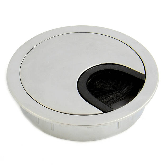 Przepust kablowy GTV fi 60 metalowy aluminium - Meblownia.pl