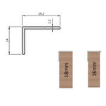 Kątownik aluminiowy GTV 18mm L-2,9m anoda - Meblownia.pl