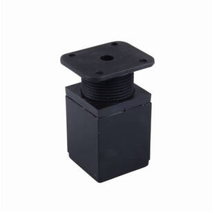 Nóżka meblowa STRONG H-150 czarna 40x40