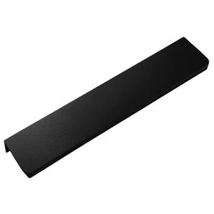 Uchwyt meblowy krawędziowy zaokrąglony FEST FE-6 340/320 mm czarny mat struktura