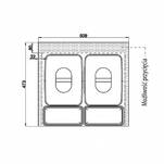 Kosz do segregacji śmieci GTV MULTINO 600 PB-91104100B5-A antracyt - Meblownia.pl