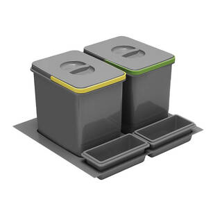 Kosz do segregacji śmieci GTV MULTINO 600 PB-91104100B5-A antracyt