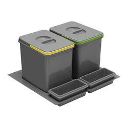 Kosz do segregacji śmieci GTV MULTINO 600 PB-91104100B5-A antracyt