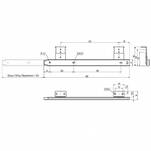 Prowadnica pod klawiaturę GTV 360 mm L+P - Meblownia.pl