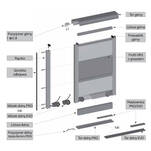 Listwa górna GTV 10/4mm 1,7m anoda  - Meblownia.pl