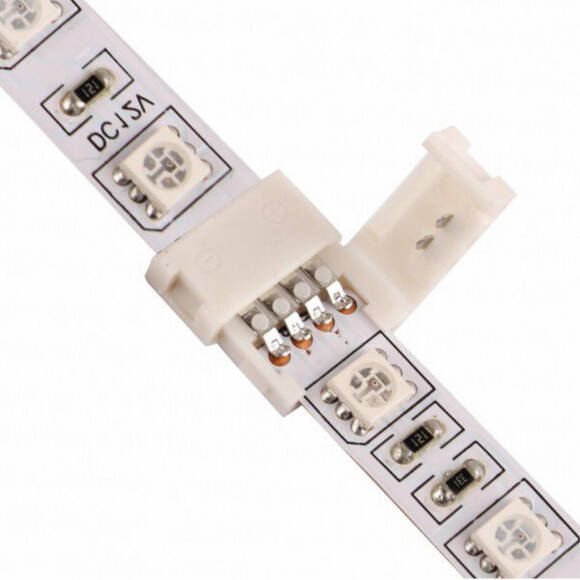 Mikrokonektor DESIGN LIGHT do łączenia dwóch taśm LED - 10 mm - Meblownia.pl