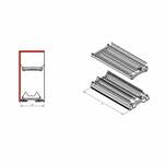 Suszarka do naczyń REJS Variant 3 40 efekt chrom - dwupoziomowa - Meblownia.pl