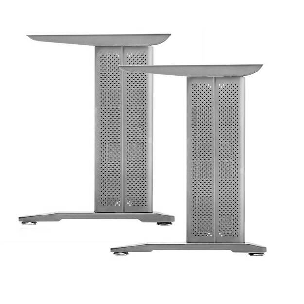 Stelaż biurkowy GTV srebrny - 2 sztuki - Meblownia.pl