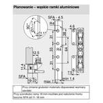 Mocowanie frontu aluminiowego BLUM AVENTOS HS/HK/HL 20S4200A L+P - Meblownia.pl