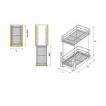  Kosz cargo mini NOMET 50 II srebrny W-2311M-500 - Meblownia.pl