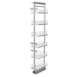 Kosz cargo maxi NOMET 40 6 półek chrom W-5600D-400 linia Prestige SUPREME