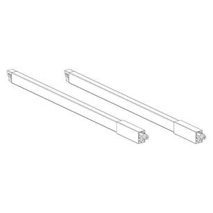 HAFELE MATRIX reling wzdłużny kwadratowy 500 mm szary