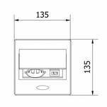 Gniazdo meblowe GTV AVARO 1x230V (french) + 2xUSB białe  AE-PB1FAVA-10 - Meblownia.pl