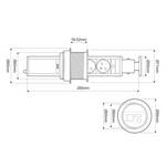 Gniazdo meblowe DESIGN LIGHT LIFTBOX 3x230V czarny wysuwane z blatu - Meblownia.pl