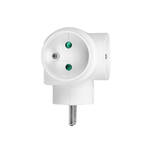 Rozgałęziacz okrągły ORNO 3x2P+Z biały OR-AE-13184 - Meblownia.pl