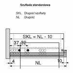Prowadnica BLUM TANDEM BLUMOTION 270 mm 30kg pełny wysuw L+P 30kg - Meblownia.pl