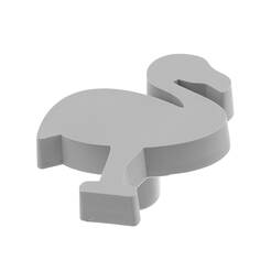 Gałka meblowa dziecięca GTV FLAMING szara