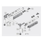 Profil poprzeczny do zestawu SPACE STEP BLUM Z95Q1040A  - Meblownia.pl