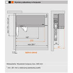  Podnośnik BLUM AVENTOS HK TOP mocny 22K2700 L+P - Meblownia.pl