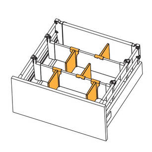 Przegroda listwy poprzecznej GTV biała