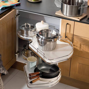 Kosze nerki HAFELE NUVOLA 500 prawa (2 półki) 549.42.750