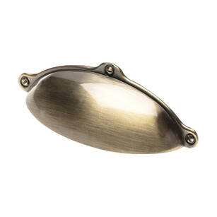 Uchwyt meblowy GTV MARSALA antyczny mosiądz szczotkowany "muszelka"