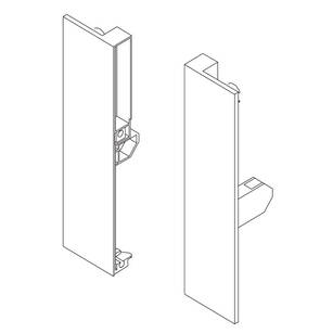 HAFELE MATRIX S35 mocowanie frontu wewnętrznego 135 białe - komplet