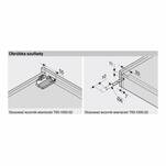  Prowadnica BLUM TANDEM BLUMOTION 450 mm płyta 17-19 mm częściowy wysuw 550F4500B - Meblownia.pl