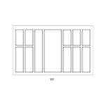 Wkład do szuflady 90 KRISTALL SOFT TOUCH czarny (822x474 mm) - Meblownia.pl