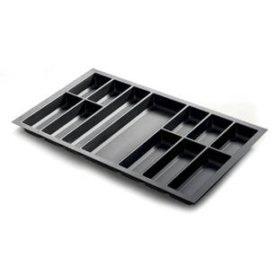 Wkład do szuflady 90 KRISTALL SOFT TOUCH czarny (822x474 mm)
