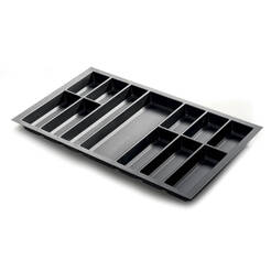 Wkład do szuflady 90 KRISTALL SOFT TOUCH czarny (822x474 mm)