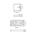 Bezprzewodowy zestaw do szaf DESIGN LIGHT Deli2 PIR czarny - Meblownia.pl