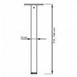 Noga meblowa SHOP LINE fi 60 H-710 inox - Meblownia.pl