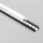  Profil aluminiowy do taśm LED GLAX Mini 2m nakładany - czarny PA-GLAXMNK-AL-20M - Meblownia.pl