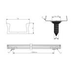  Profil aluminiowy do taśm LED GLAX Mini 2m nakładany - czarny PA-GLAXMNK-AL-20M - Meblownia.pl