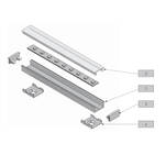  Profil aluminiowy do taśm LED GLAX Mini 2m nakładany - czarny PA-GLAXMNK-AL-20M - Meblownia.pl