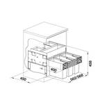 Sortownik na śmieci BLANCO SELECT II Orga 60/3 - Meblownia.pl