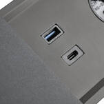  Gniazdo meblowe GTV PRESTINO (2x230V + USB A+C + RJ45 + HDMI) czarne AE-PB2FPRES-20 - Meblownia.pl