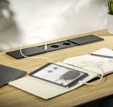  Gniazdo meblowe GTV PRESTINO (2x230V + USB A+C + RJ45 + HDMI) czarne AE-PB2FPRES-20 - Meblownia.pl