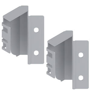 Mocowanie ścianki BLUM do SPACE CORNER szare L+P