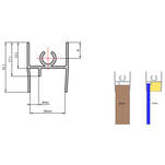 Listwa górna GTV 18/4mm L-2,9m anoda  - Meblownia.pl