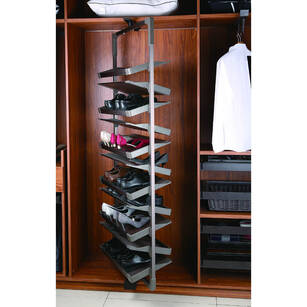 Półka obrotowa na buty STRONG 6 półek brąz