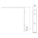 Kątownik montażowy STRONG 20 mm biały ocynk - Meblownia.pl