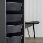 Kosz wysuwany MESH 500 antracyt - Meblownia.pl