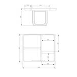 Kosz do segregacji śmieci GTV MULTINO NEW 600 PB-93004162601 - Meblownia.pl