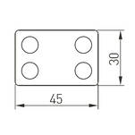 Gałka meblowa dziecięca GTV BLOCK niebieski klocek - Meblownia.pl